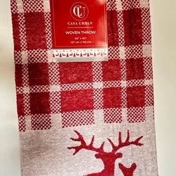 New Christmas Throw Blanket Houseful 50 x 60 in (127 × 152.4 cm)cash & pick up only)