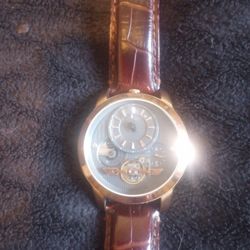 Fossil Twist Automatic Movement Watch....Leather Fossil Band Watch $100 Located In Southwest Detroit 
