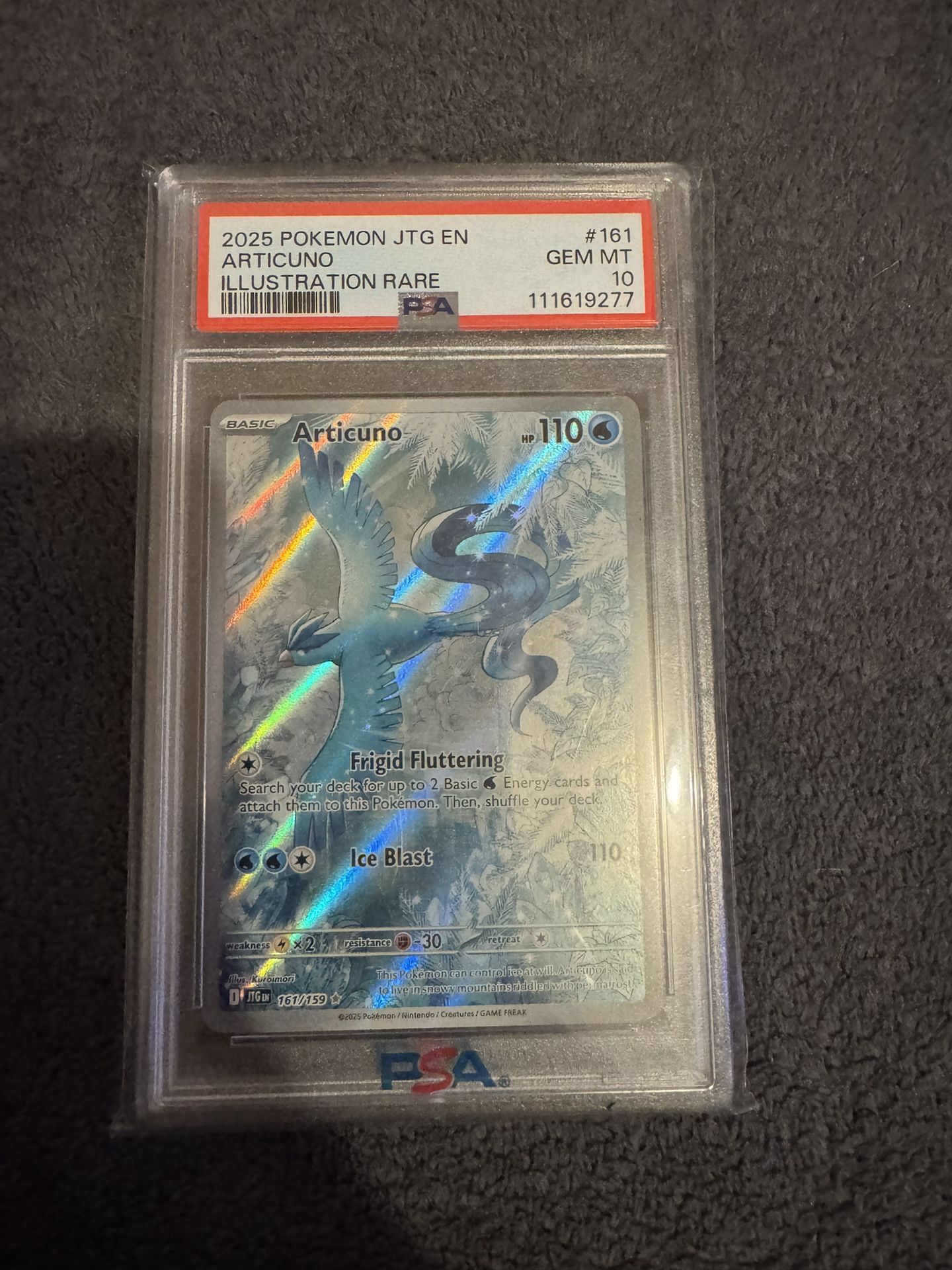 Articuno 161/159 PSA 10