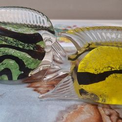 Vintage Hand Blown Angel Fish