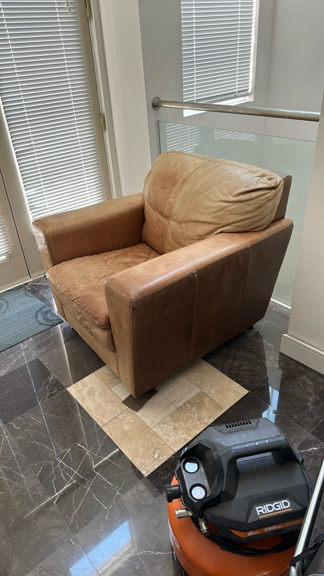 Leather Club Chair Sofa