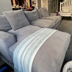 Grey L-shaped Sectional 