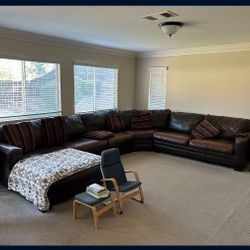 Leather Couch Sectional With End Tables