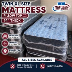 Twin XL Size Mattress Pillow Top 14” Stearns & Foster Estate Collection Factory Fresh & Sealed in Plastic Same Day Delivery
