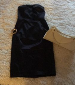 Isaac Mizrahi Black Bodycon Strapless Dress