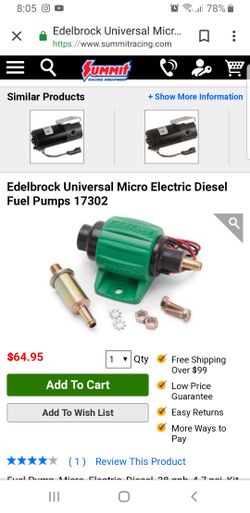 edelbrock micro fuel pump diesel