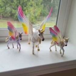 Set of 3 Schleigh Unicorns