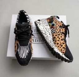 NEW Steve Madden Cliff Animal Print Chunky Sneakers