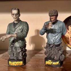 Karloff Frankenstein/ Lon Chaney Jr. Wolfman 