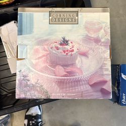 2 Piece Chip And Dip Glassware New 