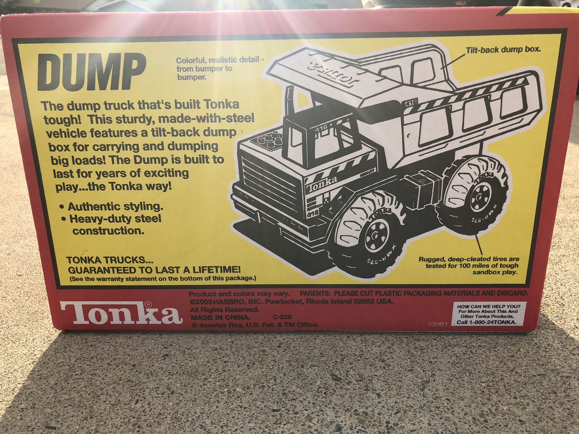 Vintage Tonka Mighty Toy Dump Truck Yellow Pressed Steel