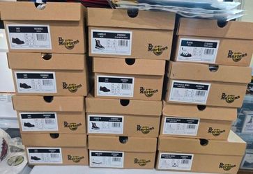 DR MARTENS BOOTS DIFFERENT SIZES AND DESIGNS AS PICTURE $50. CASH PLEASE!!!