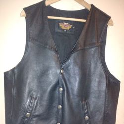 Harley Davidson Genuine Leather Riding Vest