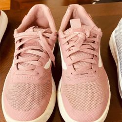 Two Pairs Shoes Vans Red sizes 8  Pink sizes 8.5.   $15 each