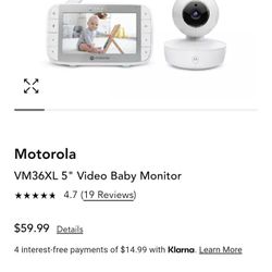 Baby Monitor Motorola Brand New