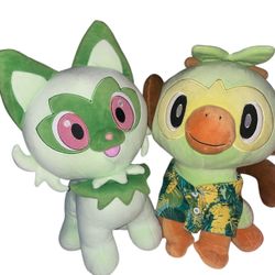 Pokemon Build A Bear Grookey And Sprigatito