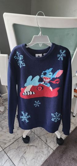Stitch Flying Christmas Sweater Kids 9/10