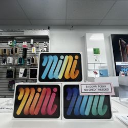 Apple iPad Mini 6 New -PAYMENTS AVAILABLE-$1 Down Today 