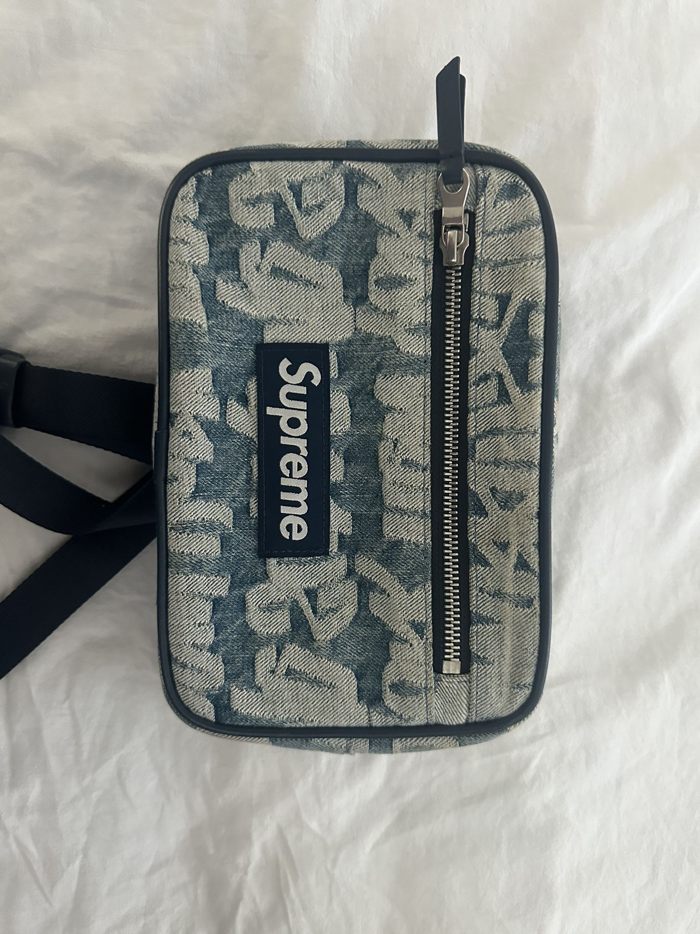 Denim Blue Supreme Belt Bag / Fanny pack