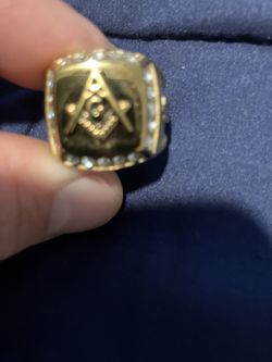 14k Gold Plated Pinky Ring Size 7 Over Sterling Silver