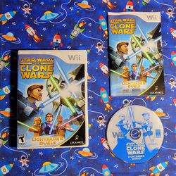 Star Wars The Clone Wars Nintendo Wii Complete CIB Wii U