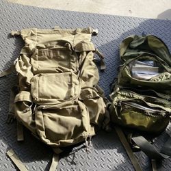 North American Rescue Products Medic Backpack And Green Medic Bag W/supplies Camping Hiking Backpacking Bugout Bag $100each