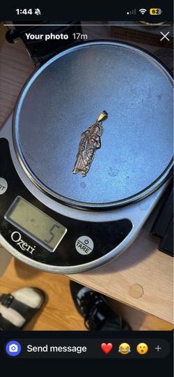 10k solid  gold San Judas pendant