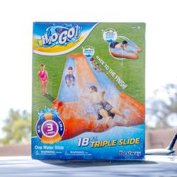 Inflatable Three Lane Water Slide