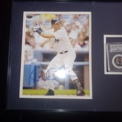 Derek Jeter Autograph And Coin