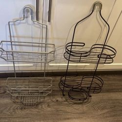 Two Metal Shelves 