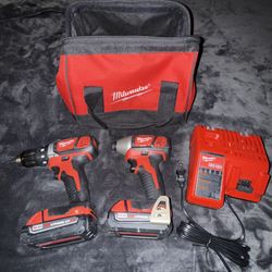 Milwaukee  M18 Compact Brushless 2-Tool Combo Kit, Drill Driver/Impact Driver   