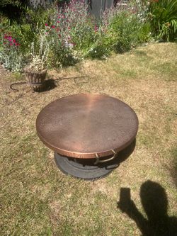 Outside wood burning 🔥 fire pit
