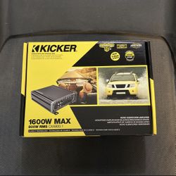 Kicker 1600 watts amplifier 1 channel bass amplifier 800 watts RMS