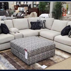Off White 6 Piece Sectional Ashley 👍 Fastest Delivery 🚚  Brand New 👍 By Ashley 
