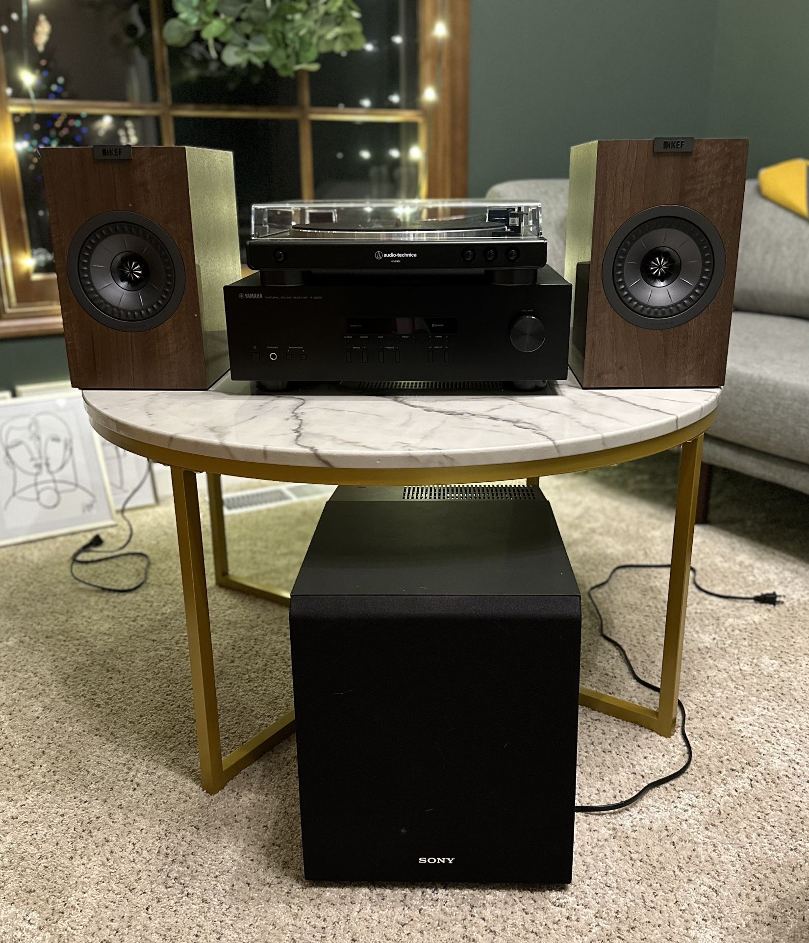 Turntable With Complete Audio System and Cables for Sale in Portland ...
