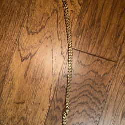 Gold-Tone Cuban Link Bracelet w/ Iced Clasp