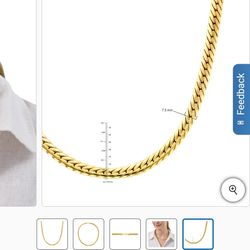 18kt Yellow Gold Curb Link Necklace