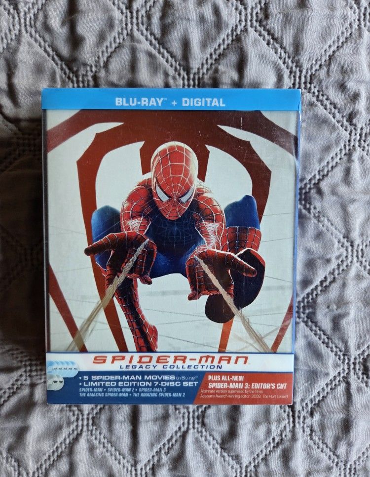 Spider-Man Blu-Ray Steelbook Set (5 Movies)