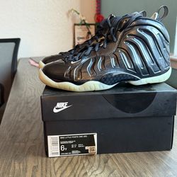 Nike Little Posite One (GS) Boys Black Barely Green High Top Sneakers Size 6Y