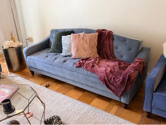 Novogratz Vintage Tufted Sofa Sleeper and Chairs