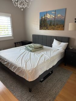 King Size Upholstered Bed Frame