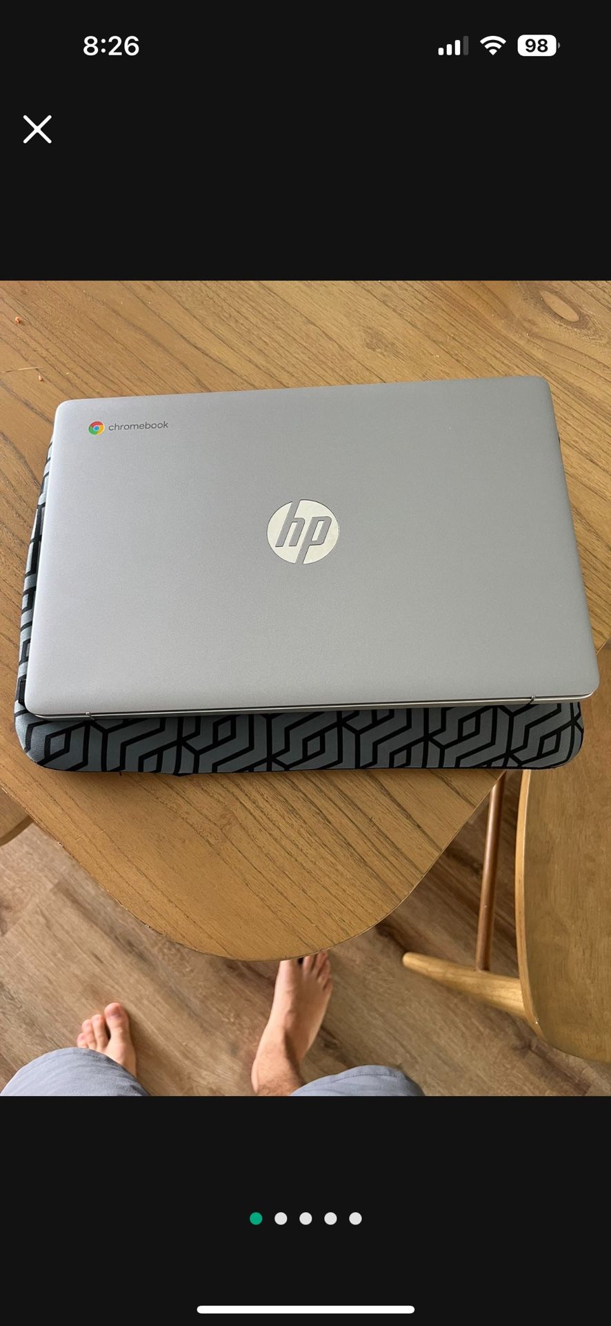 HP 14" Chromebook Laptop Bundle - Intel Celeron - 1080p - Bonus Sleeve & Wireless Mouse