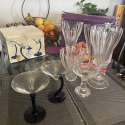 Bonitas Copas , Y Porta Velas Nuevos En Caja 