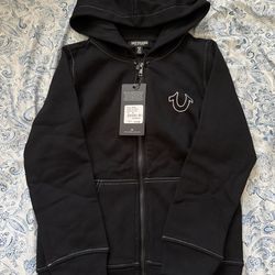 True religion black hoodie for kids size M