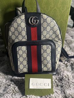 Blue Ophida Gucci Backpack