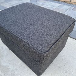 Charcoal Grey Ottoman