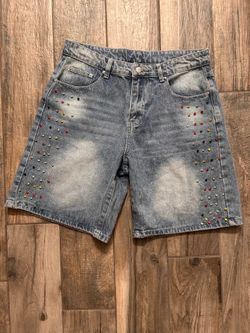 Rhinestone Jorts