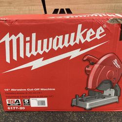 NEW MILWAUKEE 14" 15 Amp Abrasive Cut-Off Machine. Model: 6177-20