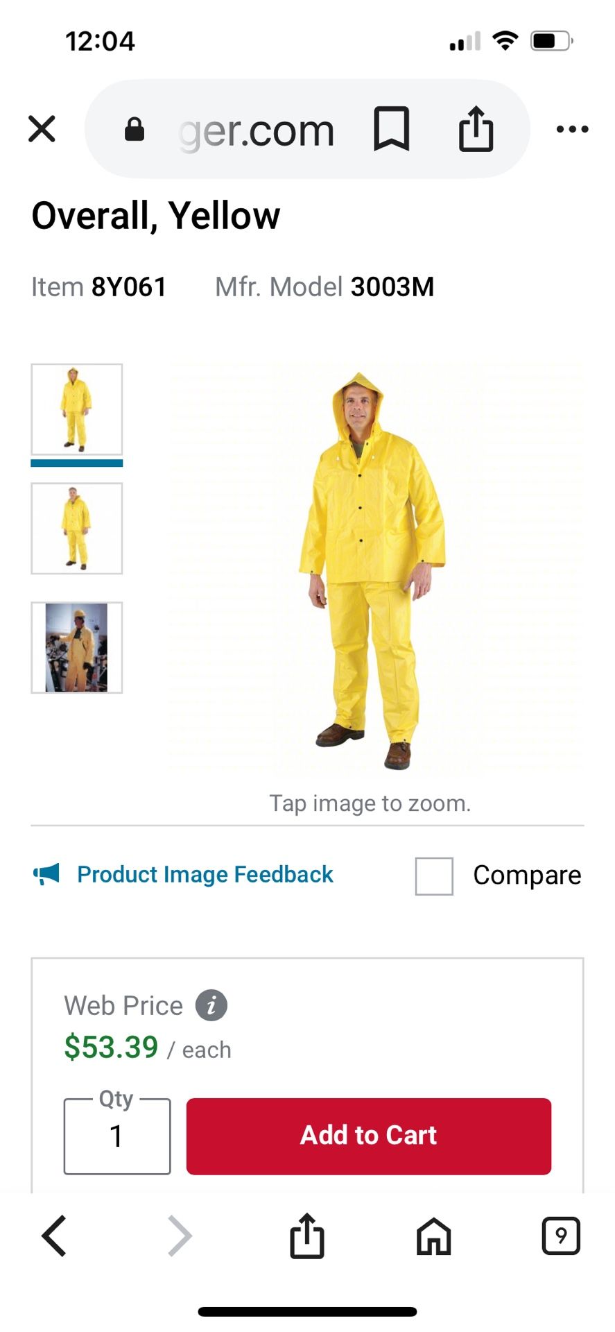 Rain suit