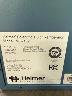 Helmer Labatory Refrigerator l